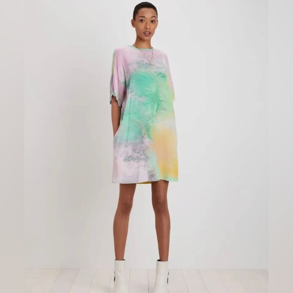 The Kit. Maya Dress Pastel Fog